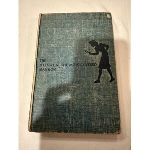 Nancy Drew - The Mystery at the Moss-Covered Mansion - Blue Tweed 1941 Hardcover